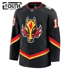 Barn Ishockey Calgary Flames tröja Fanatics Premium Jonathan Huberdeau 2024-25 Svart Tredje